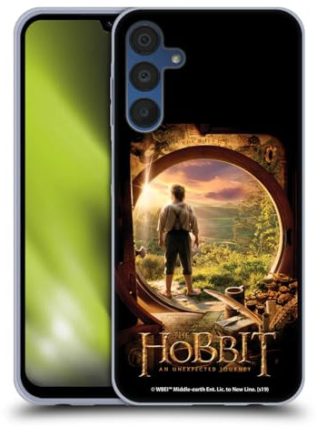 Head Case Designs Offizielle The Hobbit An Unexpected Journey Hobbit in der Tür Schluessel Kunst Gel Handyhülle Hülle [Militärischer Schutzgrad] Kompatibel mit Samsung Galaxy A15