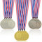 XPJBKC 12 Stück Medaillen Kinder, Gold Silber Bronze Medaille Metall Medaillen Kindergeburtstag, Medaille mit Band und Digitaler Gravur, Gewinner Medallien für Fussball Sport Wettkämpfe Spielzeug