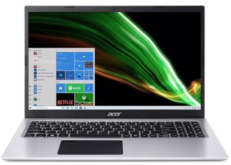 Acer Aspire 3 15.6 FHD Laptop, Intel Core i7, Intel Iris Xe Graphics, 16GB RAM, 512GB SSD, Bluetooth, cámara web, altavoz, micrófono, Win 11 Home, plata (nombre del modelo: A315-58-7138)