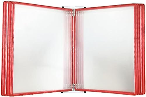 IUBGFTO A4-Aktenordner, wandmontierter Datei-Organizer, 10 doppelseitige Panels, Desktop-Referenzsystem für die Beratung von Speicherdateien, Mehrfarbig (G)