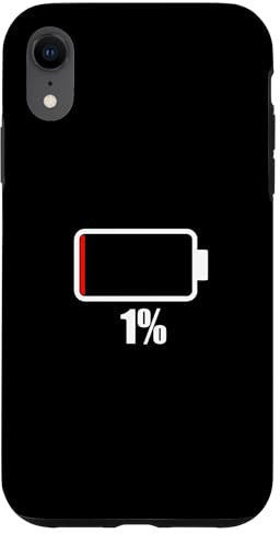 Custodia per iPhone XR Batteria 1% [1% rimanente] Batteria Batteria scarica batteria scarica