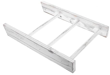 Cabilock Scala Porta Asciugamani Piccola Bianca Per Bagno Rustico Mini Scaletta Portasciugamani Compatta in Stile Country Supporto Decorativo Per Strofinacci e Oggetti Ladder Bagno Campagna