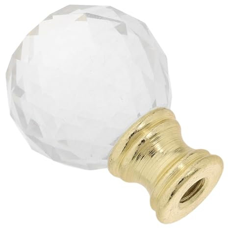 jojofuny Klarer Glas-lampenknauf Dekorativer Aufsatz Für Lampenschirm Für Tisch Oder Stehlampen Ersatz Für Lampenknauf Accessoire Für Raumdekoration