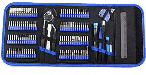 KLNCXC Screwdriver set 128 in 1 Precision Screwdriver Set Professional Magnetic Repair Tool Kit for Computer Laptop for Glasses Camera