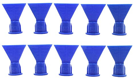 10 ugelli in silicone a forma di cono ugelli siringhe accessori dispenser sigillante in silicone denti esterni 14,5 mm