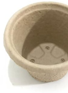 SINJEUN 50 Stück 100 Pflanzenstecker 11cm Pappe Abbaubare Anzuchttöpfe, Pflanztöpfe mit Abbaubarkeit, Blumentopf für Garten