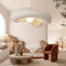 AIAO Hängelampe Wabi Sabi Stil Polystyrol Pendelleuchte Retro Japanischer Esszimmer Lampen for Küchenlampe Schlafzimmer E27 Nordic Hängelampe Esstisch Nachttisch Hängeleuchte(Beige,60CM)