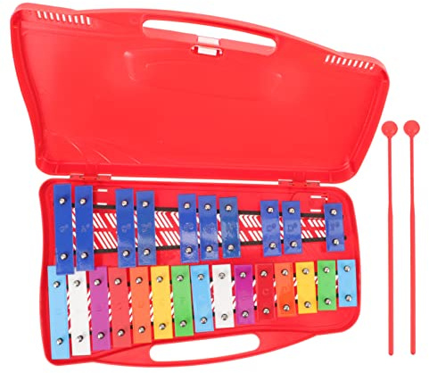 BESPORTBLE Xylophon Töne Glockenspiel Percussion Instrument für Kleinkinder Geeignet für Musikalische Früherziehung und Motorische Entwicklung Sicher und Schadstofffrei Fördert die Hand Augen