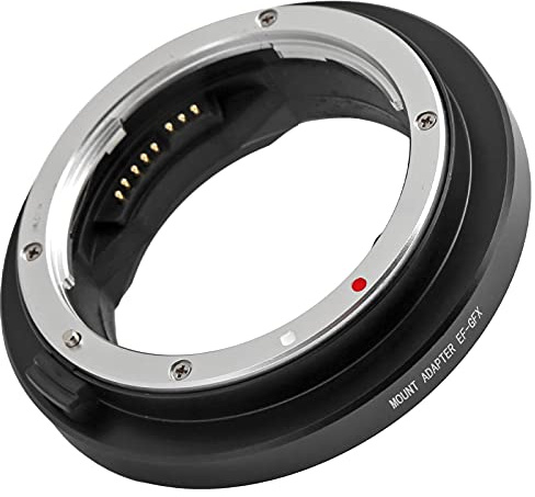 KIMISS EF-GFX Auto Mount-Adapter EF Objektiv, Fit Fuji GFX 50S/GFX 50r/ 100, Leichte Aluminiumlegierung mit Schnellfreisetzungen