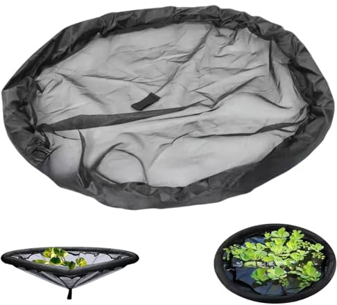 Schwimmende Insel Pflanzenschutz, Runde Schwimminsel Teich, Teich Pflanztopf Schwimmend, Feinmaschiger Pflanzkorb, Teichpflanzenschutz, Gartenteich Insel Netzbehälter für Wasserspiele, Garten, Zuhause