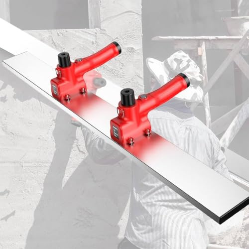 GSHSHOU Vibrating Concrete Finishing Tool, Electric Concrete Float Plate Compactor Tile Vibration Machine,Hand-held Concrete Flat Plate Trowel,Cement Vibrating Machine,Type-C Charging Port