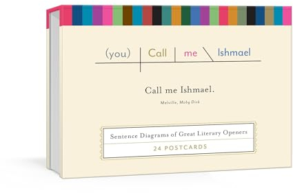 Call Me Ishmael Postcards: Sentence Diagrams of Great Literary Quotes (Pop Chart Lab)