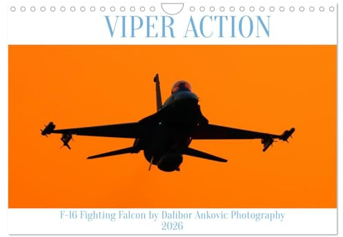 VIPER ACTION - F-16 FIGHTING FALCON (Wandkalender 2026 DIN A4 quer), CALVENDO Monatskalender: Einer der besten Kampflugzeuge der letzten 50 Jahre (CALVENDO Technologie)
