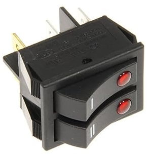 Interrupteur double lumineux pour radiateur Delonghi 5108007600