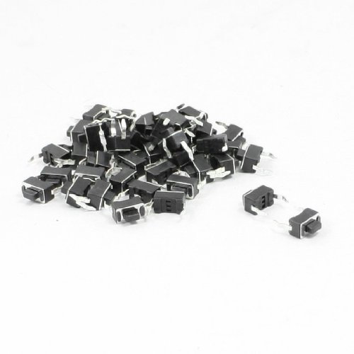 sourcing map 44 Pcs 6x3,5x5mm Momentáneo DIP Táctil Botón Conmutador