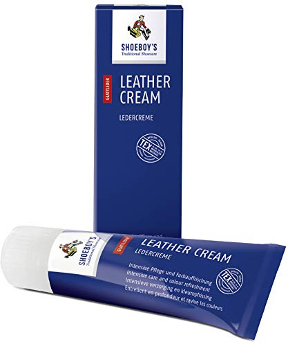 Shoeboy's Leather Cream - Schuhcreme mit Schwammaufträger für Glattleder, schwarz, 1er Pack (1 x 75 ml)