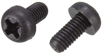sourcing map M3x6mm Vis Nylon Tête Ronde cruciforme machine nylon noir fixation 100pcs