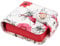 kilofly Lippenstift-Etui aus echtem Leder, mit Geschenkbox, Rot - Blume 02 - Größe: Einheitsgröße