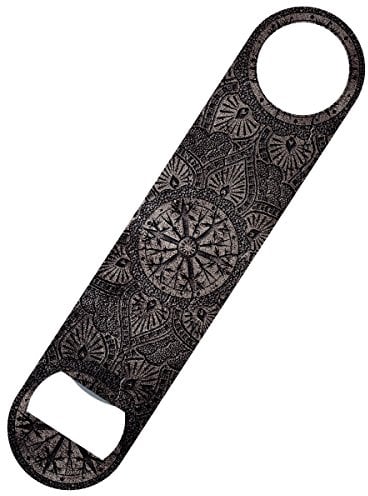 Grindstore Apribottiglie da Bar Metallic Mandala 18 x 4 cm