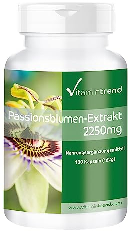 Passiflora in capsule 2250mg - Estratto - 180 capsule - Vegan | Vitamintrend®