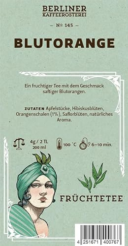 Berliner Kaffeerösterei - Früchtetee Obst, Kraut & Liebe №145, loser Tee, Vielseitig & Aromatisch, handverlesen & nachhaltig, 250g