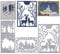 3 Set Weihnachten Stanzschablone Stanzbögen Prägeschablone Silber Stanzformen Stanze für DIY Weihnachten Anhänger Scrapbooking Basteln Fotopapier Journaling Cutting Dies Weihnachten Motive