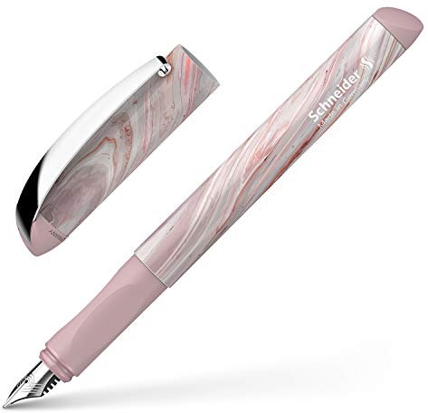 Schneider Glam VIP Füller (für Rechts- und Linkshänder, inkl. Tintenpatrone königsblau) mineral pink, 1 Stück (1er Pack)