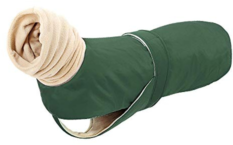 Super warme Hundekleidung Mantel wasserdichte große Hunde Weste Jacke Dicke Winter Haustier Kleidung Weste mit warmem Kragen Wolfshund Schäferhund-Grün_5XL