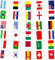 10 m Euro-Flagge Wimpelkette 2020 Euro 2021 Fußball Länderflaggen Wimpel Banner Europäische Party Dekoration für Pubs, Bars & Gartenveranstaltungen