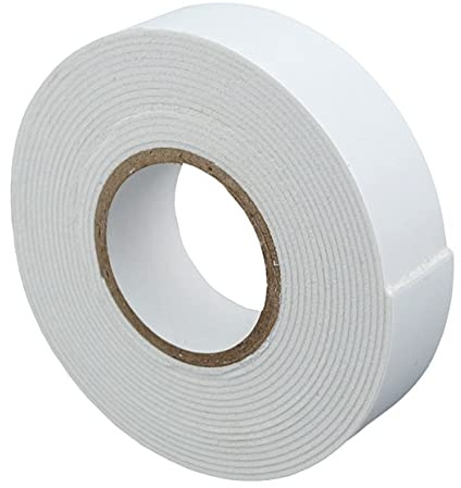White Acoustic Soundproofing Resilient Tape Joist Stud Work Isolation 25mm-100mm (5mm x 25mm x 20m)