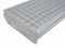 Gitterroststufe Treppenstufe - 1000x240 mm 30/30 mm - S235JR (St37-2), im Vollbad Feuer-verzinkt