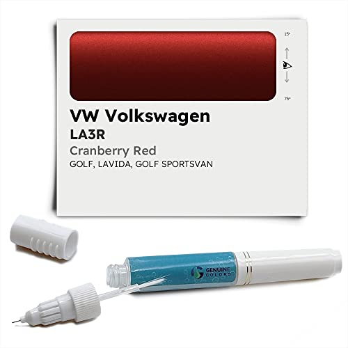 Genuine Colors Lackstift Cranberry RED LA3R Kompatibel/Ersatz für VW Volkswagen Rot