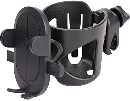 iSpchen Kinderwagen Getränkehalter Universal Becherhalter und Handyhalter Kaffee Flaschenhalter Babyflasche Nuckelflaschen Kaffeehalter für Buggy,Fahrrad,Rollstuhl Haustier Kinderwagen Zubehör