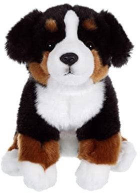 GIPSY Toys 071125 Sitting Dog 25 cm Bernese Mountain Dog Cuddly Toy for Children Available in 8 Different Models, Berner Sennenhund