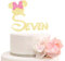 Sieben Tortenaufsatz Mickey & Minnie Thema Happy 7th Birthday Cake Topper für Mädchen, Disney Siebte Geburtstag Party Dekorationen, Gold & Rosa Glitzer