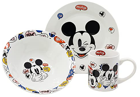 Set merienda ceramica en caja regalo 3 pcs (cuenco, plato, taza) de Frozen