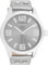 Oozoo - Timepieces Damen Uhr metallic Silver | Armbanduhr Damen mit Lederarmband | Moderne Uhr für Frauen - Edle Analog Damenuhr in rund C1082 (46mm)