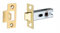 Golden Grace Bolt Through Tubular Latch in Electro Brass Finish - 2.5 64mm Body, 45mm from Edge of Door to Spindle Hole