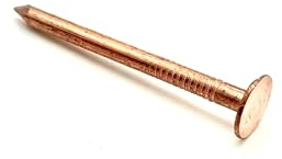 Jones DIY 10 PCS Copper Clout Nails, Tree Stump Killers, Varying lengths (30mm, 38mm, 50mm), Bronze, Heavy Duty, Portable, Nails