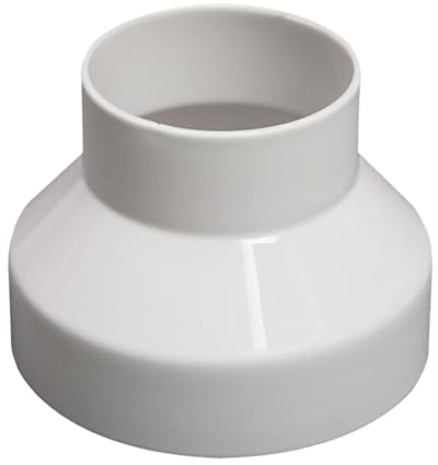 LOVIVER Luftkanal-Adapter, 100 mm auf 75 mm, Rohrverschraubung, Havc-Rohrverbinder-Zubehör für das Heimbüro