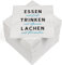 HEKU 100 Servietten, 3-lagig, 33x33cm, Essen, Trinken, Lachen I Saugstark und praktisch verpackt I Breite Auswahl I Ideal für besondere Anlässe