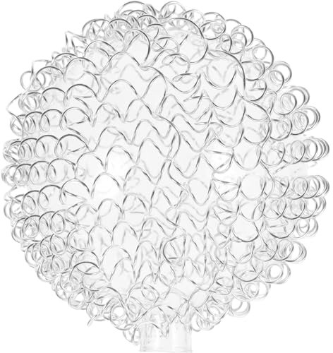 MAGICLULU Globe Lamp Shade Replacement, Lampshade Wire Mesh Pendant Light Shade Round Glass Globe Lampshade Covers Sphere Shade for Pendant Light