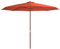 Iiaky Sonnenschirm mit Holzmast 350 cm Terrakotta Gartenschirm Sonnenschirm Windfest