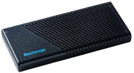 Nextorage Japanese manufacturer External SSD 2TB USB 40Gbps USB4 Gen3x2 Type-C Maximum read speed 3900MB/s Maximum write speed 3800MB/s Windows MacOS iPadOS compatible 2000GB NX-PS1PRO2TB Portable SSD