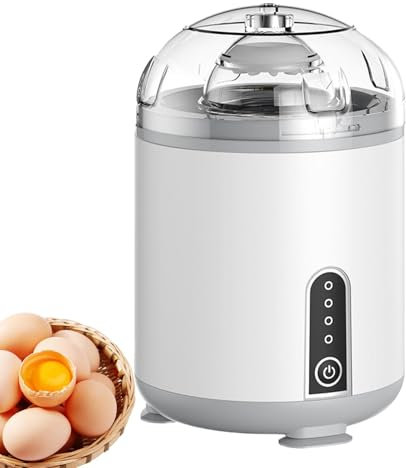 Scrambler d'oeuf électrique en coquille, homogénéisateur électrique d'oeufs, centrifugeuse à oeufs portable, mélangeur de jaune d', gadget de cuisine silencieux pour centrifugeuse d'oeufs,