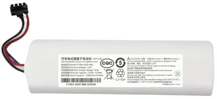 Batterie de rechange 14,4 V P2008-4S2P-MMBK P2150-4S2P-XWDLS, compatible avec l'aspirateur robot Xiaomi Mijia 1T, compatible avec Dreame S10 D9 F9 L10Pro L10Plus Pièces de rechange for aspirateurs rob