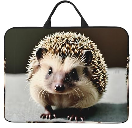 Laptoptasche mit niedlichem Igel, 35,6 cm (14 Zoll), für Geschäftsreisen, Büro, mit Schultertasche, Kuriertasche, Aktentasche