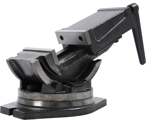 Svängbar skruvstäd, 10 cm (10 cm) borrskruvstäd, tung lastskruvstäd, borrklämma, käftbredd skruvstäd CNC borrskruvstäd