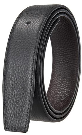 TGDGFKIAS Gürtel für Männer, Gürtel für Männer, Herren-Gürtel aus Rindsleder 3.4 cm doppelseitig lässiger Wildgürtel(125)