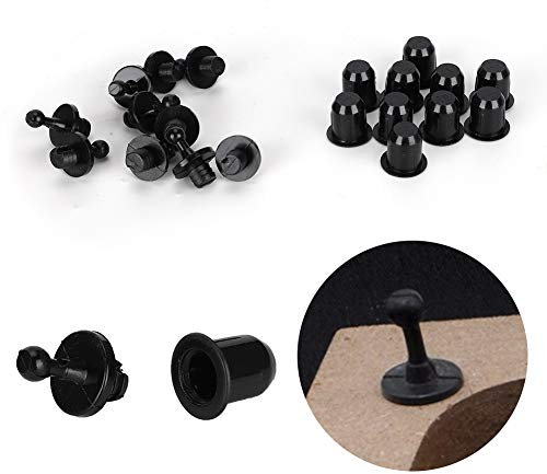 Net Clips Fasteners, Sound Box Net Cover Frame Box Body Fixing Button Snap Fastener Buckle with Snap Fastener Fixing Buckle Speaker Grill Guide Pegs Kit Sound Isolation Clip for